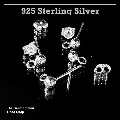 925 Silver Ball Stud Earring